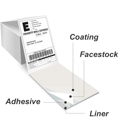 HUOJI 4000 4x6 Thermal Labels 1000/Stack, Commercial Grade - size: 4 Stacks | 4000 Labels