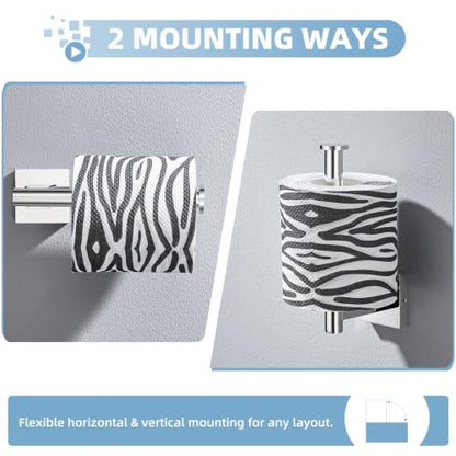 Suyar Polished Chrome Toilet Paper Holder, Bathroom Tissue Roll Holder - color: Polished Chrome