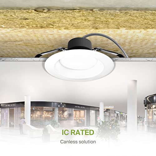 ASD 8 Inch Commercial Canless LED Downlight - color: White Round, size: 8 Inch