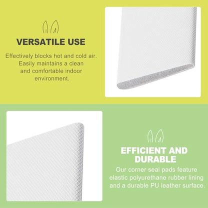 10 Pack Self-Adhesive Door Corner Seals Exterior Door Jamb Weather Stripping Foam Wedges Draft Stoppers for Gap Sealing Noise Reduction and Energy Saving Insulation
