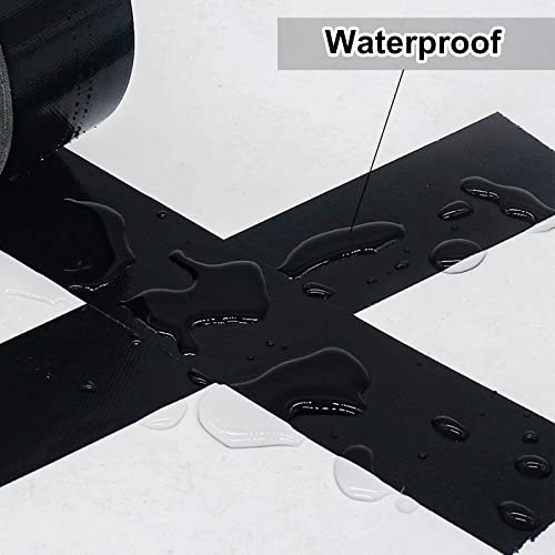 JIALAI HOME Black Duct Tape 3 Inch Wide, Industrial Grade 3 inches x 55 Yards (164 ft), 9 Mil Heavy-Duty, Waterproof, Strong, Flexible, No Residue, for Crafts & Home Improvement - color: Black
