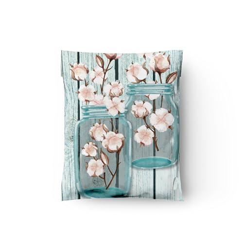 10x13 (100) Cotton Summer Designer Poly Mailers Waterproof Self Sealing Tear Resistant Polymailers Shipping Envelopes Premium Printed Bags For Small Businesses - color: Cotton, size: 10x13 inches
