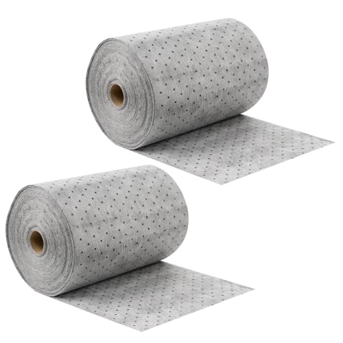 Oil Absorbent Mat Roll, 3 oz Oil Absorbent Pads 15" x 150' 2 Roll - color: Gray-2 Rolls, size: 15" W x 150' L, 3 OZ