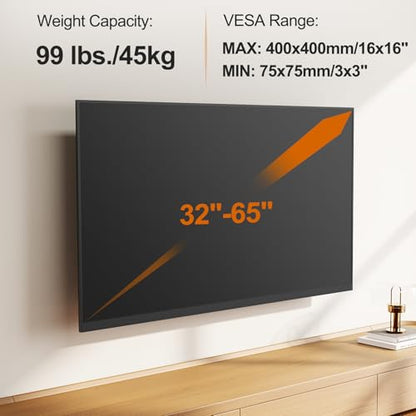 ELIVED 31.3in Long Arm TV Mount for 32-65" TVs, Max VESA 400x400, 99 lbs. - size: Long Arm: 31.3" TV: 32-65"