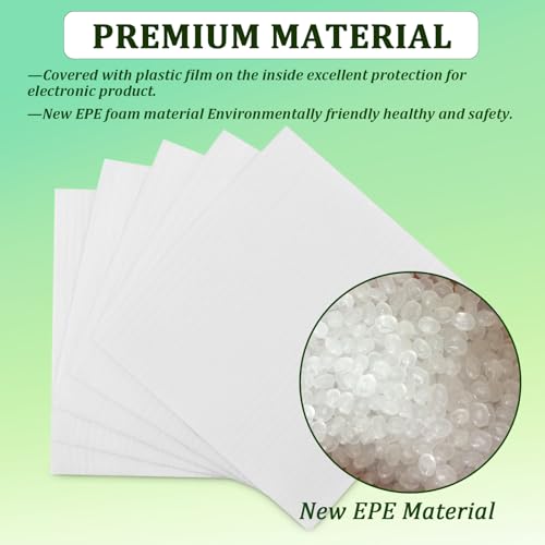 50 Pack Foam Pouches 8x16in, Cushion Foam Wrap for Moving - size: 8x16 inch