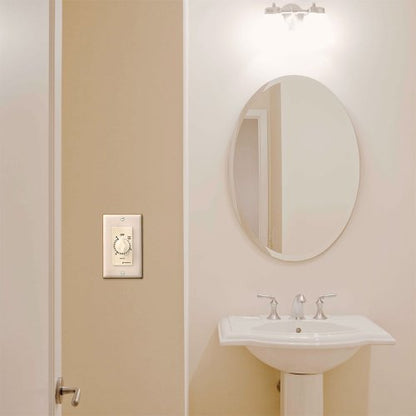 Intermatic FD15MWC 15-Minute Countdown Wall Timer for Fans and Lights, White - color: White, size: 15-Minute, style: Without Hold on Timer