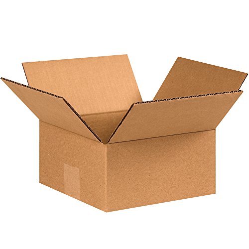 BOX USA Small E-Commerce Boxes, 8x8x4" 25-Pk for Shipping & Packing - size: 8x8x4" (25-Pack)