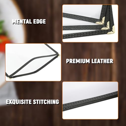 Menu Covers 8.5x11, 12 Pack Single Page Clear PVC Holder
