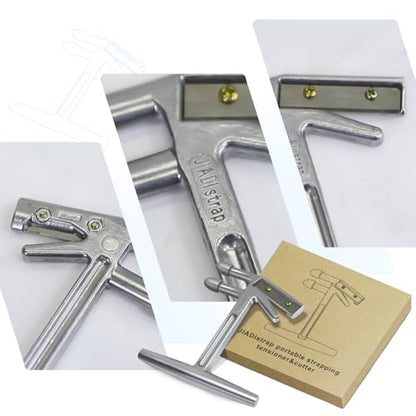Heavy Duty Banding Strapping kit Contain 1/2" x3200" Polypropylene Packaging Straps & 100 Plastic Clips 20 Edge Protectors Tensioner with Cutter Too Glove - size: PP-kit
