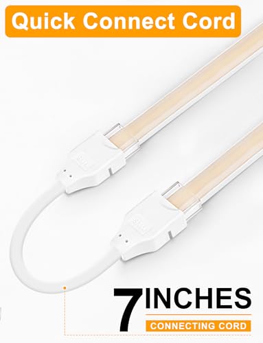 Lamomo COB LED Strip Lights 65.6ft, Natural White Rope with Remote, 2 Roll - color: Natural White, size: 65.6Ft