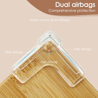 12 Pack Corner Protector Baby - New & Improved Edge Protector for Baby, Furniture Corner Edge Safety Bumpers, Clear Baby Proof Corners and Edges, Cushion to Cover Sharp Furniture & Table Edges