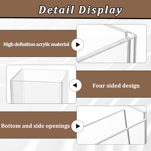 8 Pack 4 Side Table Tent Sign Holder Acrylic, 5 x 7 Inch