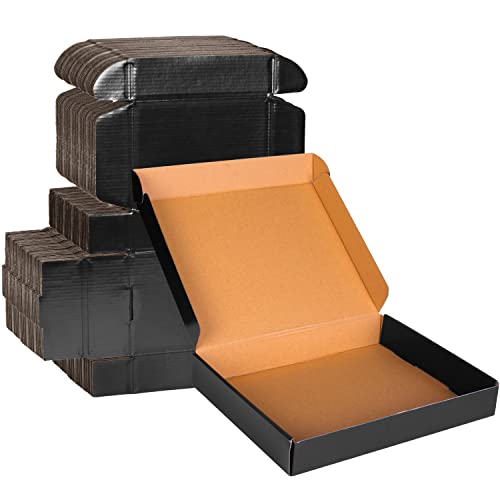 13x10x2 Black Cardboard Boxes - 30 Pack Shipping Boxes for Small Business Mailing, Corrugated Packaging - color: Black, size: 13 x 10 x 2