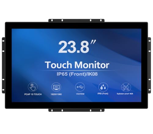 GreenTouch 23.8 Inch 10 Points Open Frame PCAP Touchscreen Monitor - Industrial Touch Display -16:9 -TFT LCD - size: 23.8 IN