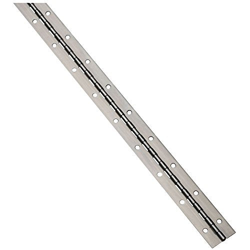 Stanley Hardware - size: 1-1/2" x 72", style: Plain Steel Hole Punched