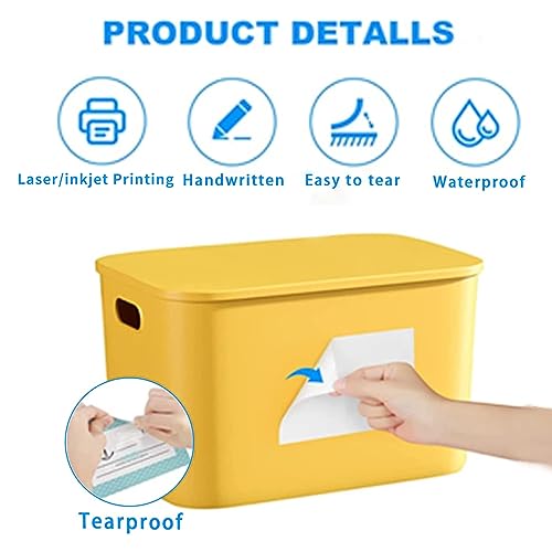 2×3 Inch Removable Blank Freezer Labels,Water/Oil/Tear Resistant/Ink Won't Smudge No Residue (120pcs,1 Bag) - size: 2×3 inch
