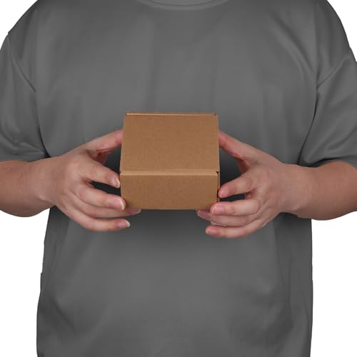 4x4x2 inch Small Shipping Boxes, Set of 6 Mailer Boxes, Brown - color: Brown, size: 4x4x2 inch 6 Pack