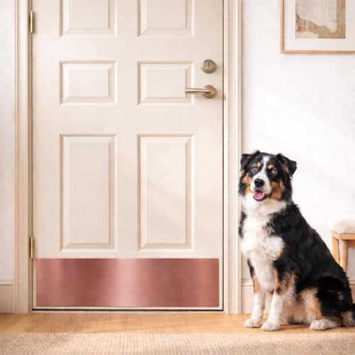 Panther Armor 8x34 in Bronze Door Kick Plate, Dog Scratch Door Protector - color: Bronze, size: Kick Plate [8x34in]