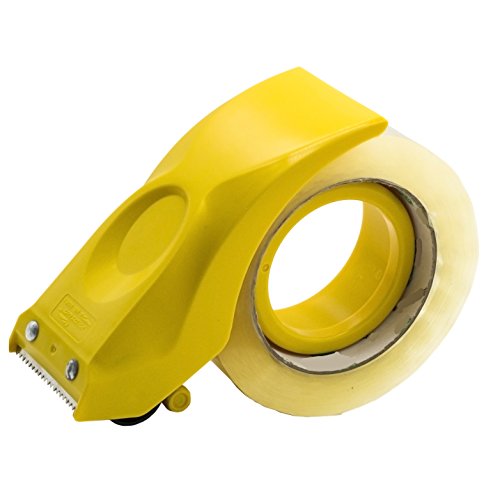 Easy-Mount 2 Inch Tape Gun Dispenser Packing Packaging Sealing Cutter Yellow Handheld Warehouse Tools