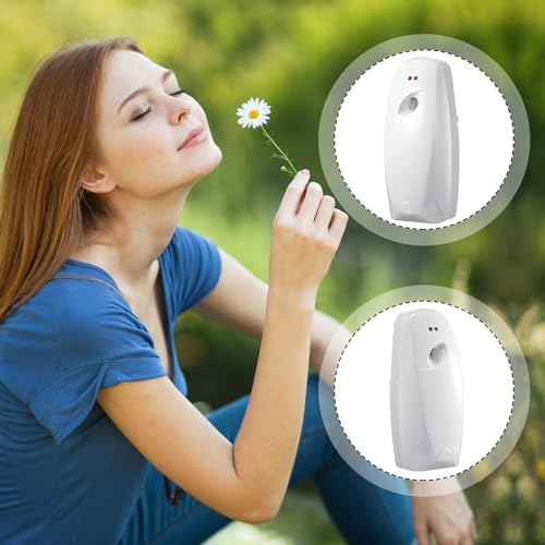 Maxcheck 4 Pcs Automatic Air Freshener Spray Dispenser for Room, White - color: White
