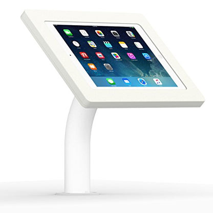 VidaMount White Enclosure and Fixed Neck Wall/Table Surface Mount [Bundle] Compatible with iPad 9.7 (5th / 6th Gen), Pro 9.7", Air 1/2 - color: White, size: iPad 9.7 (5th / 6th Gen), Pro 9.7", Air 1/2