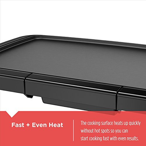 BLACK+DECKER GD2011B Family-Sized Electric Griddle with Drip Tray - style: Griddle