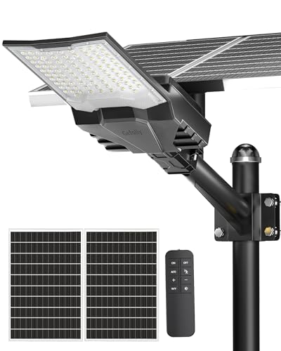 Gefolly SL-10000W Solar Street Lights Outdoor, Commercial Parking Lot Light - size: XXL