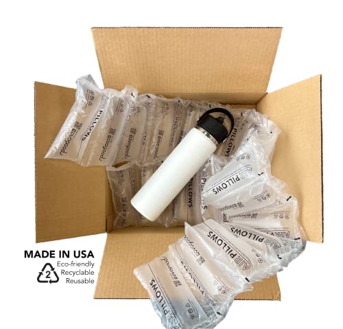 AirPillows™ 150 Count Premium Prefilled Air Pillow Bubbles for Package Shipping | 3 Cu Ft, 22 Gal, 4x8-In Ea | like Packing Peanuts Foam Paper | Strong Nylon Void Fill Cushion Protection by Covogoods