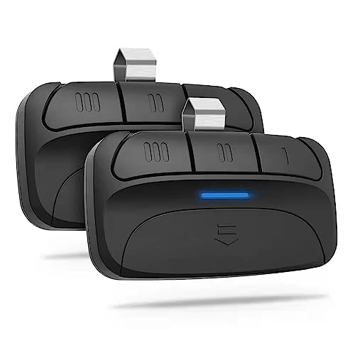 Garage Door Opener Remote Universal for Genie Linear Multicode Liftmaster Chamberlain Craftsman Intellicode Wayne Dalton Overhead Clicker G3T-R 3089 375UT 375lm G953EV-P2 893MAX - style: Visor Remote Type (Learn button & DIP switch)