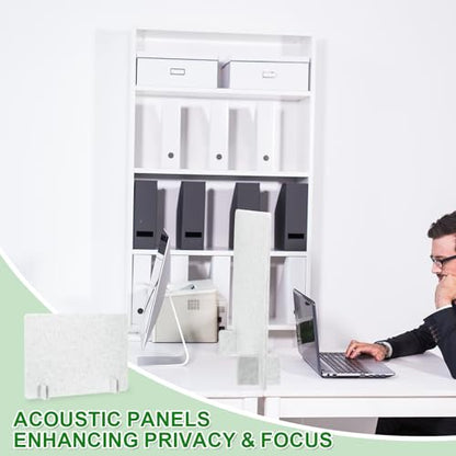 PATIKIL Desk Dividers 24" x 16",with 4Pcs Support Feet, Light Gray Style B - color: Light Gray Style B, size: 24" x 16"