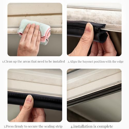 Rubber U Channel Bulb Trim Seal,Garage Door Seals Bottom Rubber, Automotive Weather Stripping 11/16" x 3/4" Fits Range 3/64" to 3/8" Edge for Car Bus Camper Boat RV Truck Doors (6.5 feet) - size: 6.5 Feet