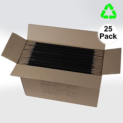13x10x2 Inches Shipping Boxes Pack of 25, Packaging Corrugated Cardboard Mailer Boxes for Small Bussiness, Black - size: 13 x 10 x 2 inch