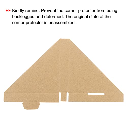 MECCANIXITY Adjustable Cardboard Corner Protector, Cardboard Edges Protector 10x10x1.7cm for Art, Packing, Shipping Supplies Pack of 40 - size: 10x10x1.7cm