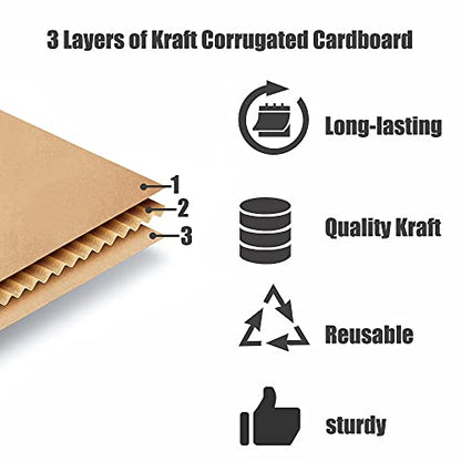 3.1"x 1.5"x 2.5" Extra Small Shipping Boxes, Brown Kraft Corrugated Cardboard Mailer Boxes, Recycable and Crush Resistant (8 Pack)