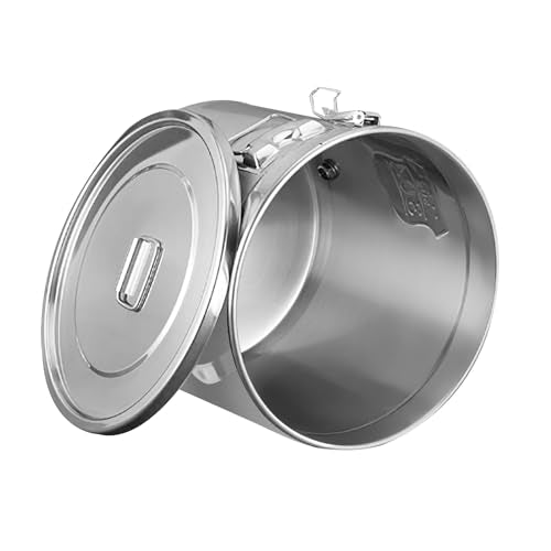 DYNAMI 304 Stainless Steel Airtight Container 3.2Gal/405oz,Holds 20Lbs Rice