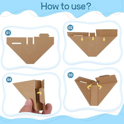 50 Pack Cardboard Corner Protectors 2.75" Side Length 0.98" ID - size: 2.75"×0.98"