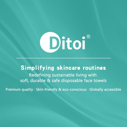 Ditoi Face Towels XXL, Ultra‑Soft Disposable Facial Towels - style: 50Count (Pack of 6)
