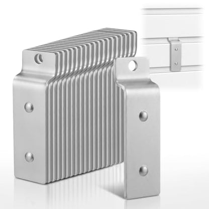 20 Pcs Slatwall Metal Plate 1 x 1.5'' Slat Wall Mounting Adapter