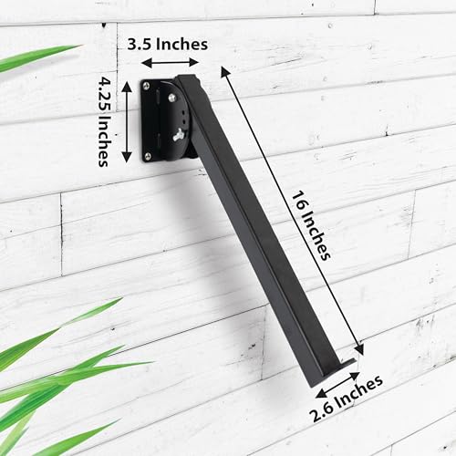 Victory Display WALL-MOUNTED Keyboard Arms – Fixed Length Keyboard Wall Mount, Space-Saving Keyboard arms for Home Studios and retail stores, Displays keyboard at 45°, 65° & 90° Angles – 1 Pairs (16")