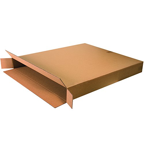 Box USA Moving Boxes, 36"L x 5"W x 42"H 5-Pack Large Side Loading Corrugated Cardboard Box for Packing, Shipping and Storage - color: Brown, size: 36x5x42" 5-Pk