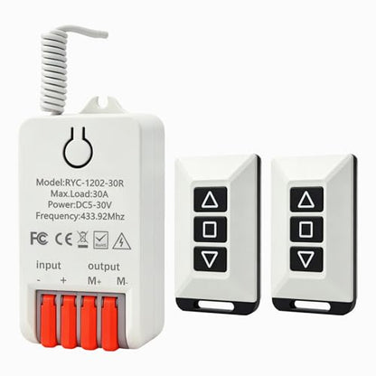 Forward and Reverse Remote Switch DC 12V Motor Remote Control Switch