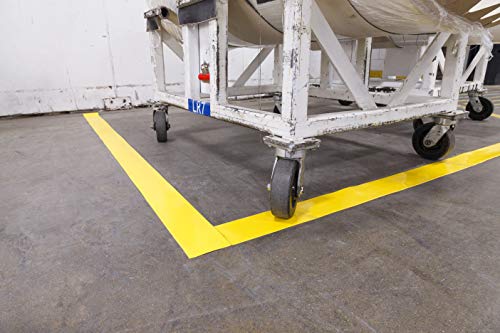 Brady ToughStripe Max Thick Floor Marking Tape - Rugged Facility Floor Marking Tape - 2 in. Width, 100 ft. Length - Yellow