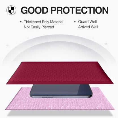 UCGOU Bubble Mailers 4x8" Red 50 Pack Usable Size 4x7" Padded Envelopes - color: red, size: 4x8" 50PC