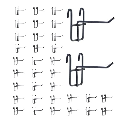 Eastern Tree Gridwall Hooks 4 Inch, Metal Grid Wall Display Hooks, Display GridWall Hooks, Hangers Gridwall Accessories for Retail Store Craft Show Display- 40 PCS - size: 4 Inch