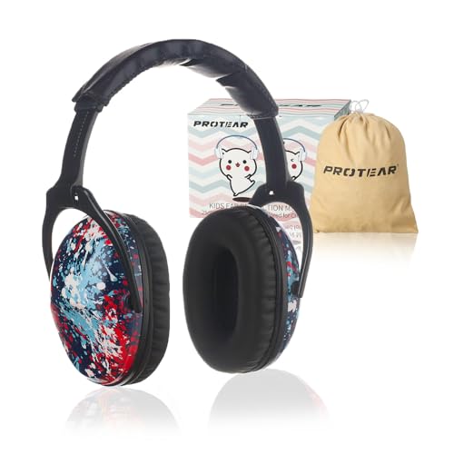 Kids Hearing Protection,25dB NRR Noise Reduction,Sound Proof for Kids,Toddler,Safety Earmuffs for Concert,Airplane,Autism,Monster Jam,Travel,School- Black RedPigment - color: Black Redpigment