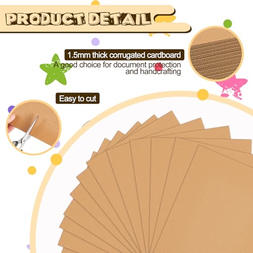 Henoyso 110 Pack 11 X 14 Inch Brown Cardboard Sheets - color: Brown, size: 11 x 14 Inch