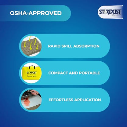 Stardust Spill Products Universal Spill Kit, OSHA Compliant, 12-Pack - size: 12 Pack