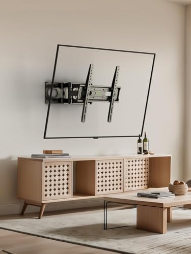 USX MOUNT TV Wall Mount for 32-74 inch Flat Screen/LED/4K up to 110lbs, Full Motion TV Mount Bracket with Swivel & Tilt Articulating Dual Arms, Max VESA 400x400mm, Fits 12/16" Wood Studs (Pack of 2) - size: 32-74inch (Pack of 2)