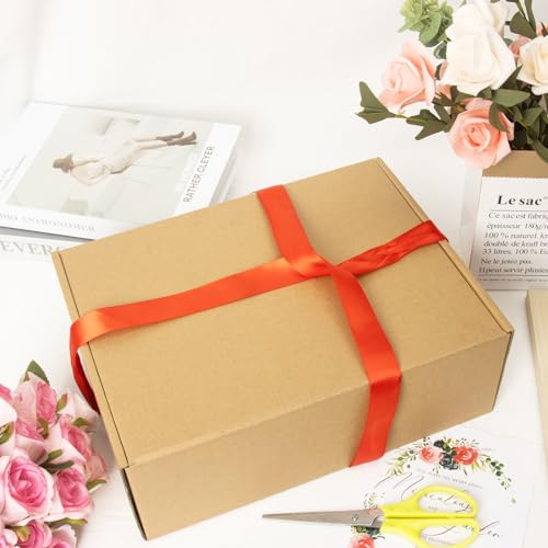 Shipping Boxes 12x9x4 inches Set of 20, Large Mailing Boxes Brown Cardboard Corrugated Mailer Boxes for Packing Small Business - size: 12 x 9 x 4 in