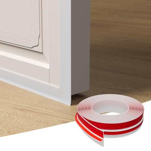 Elvone T-Shaped Weather Stripping Seal, White Silicone, 1.37 in x 40 ft - color: White, size: 40FTX1.37IN